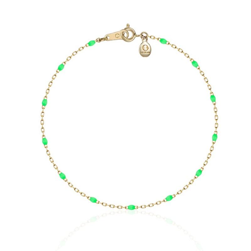 STAYGEM Pom Pom Chain Bracelet_Neon Green