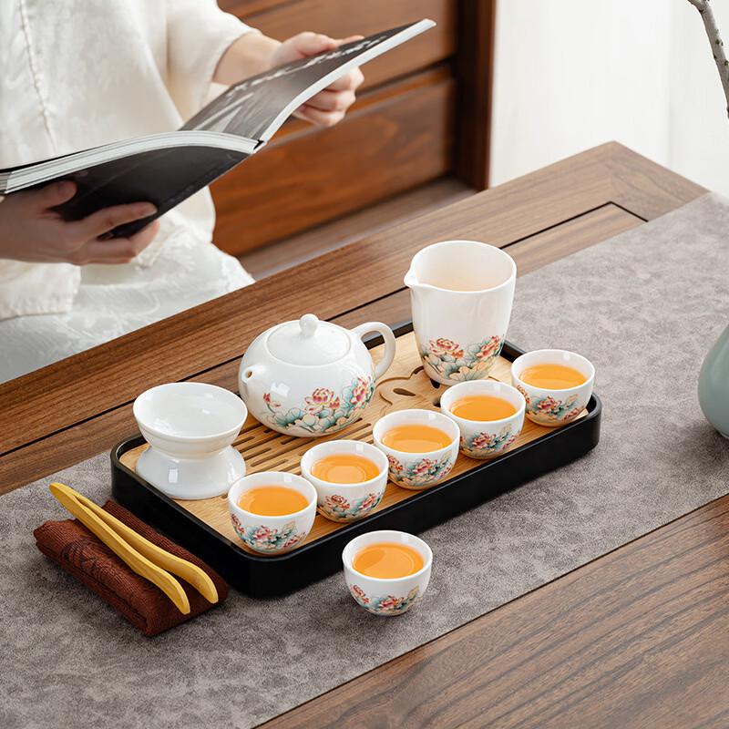 Dehua Mutton-fat Jade Tea Set
