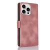 For iPhone 15 Dreamy Butterfly Love Flower Embossed Leather Phone Case(Rose Gold)