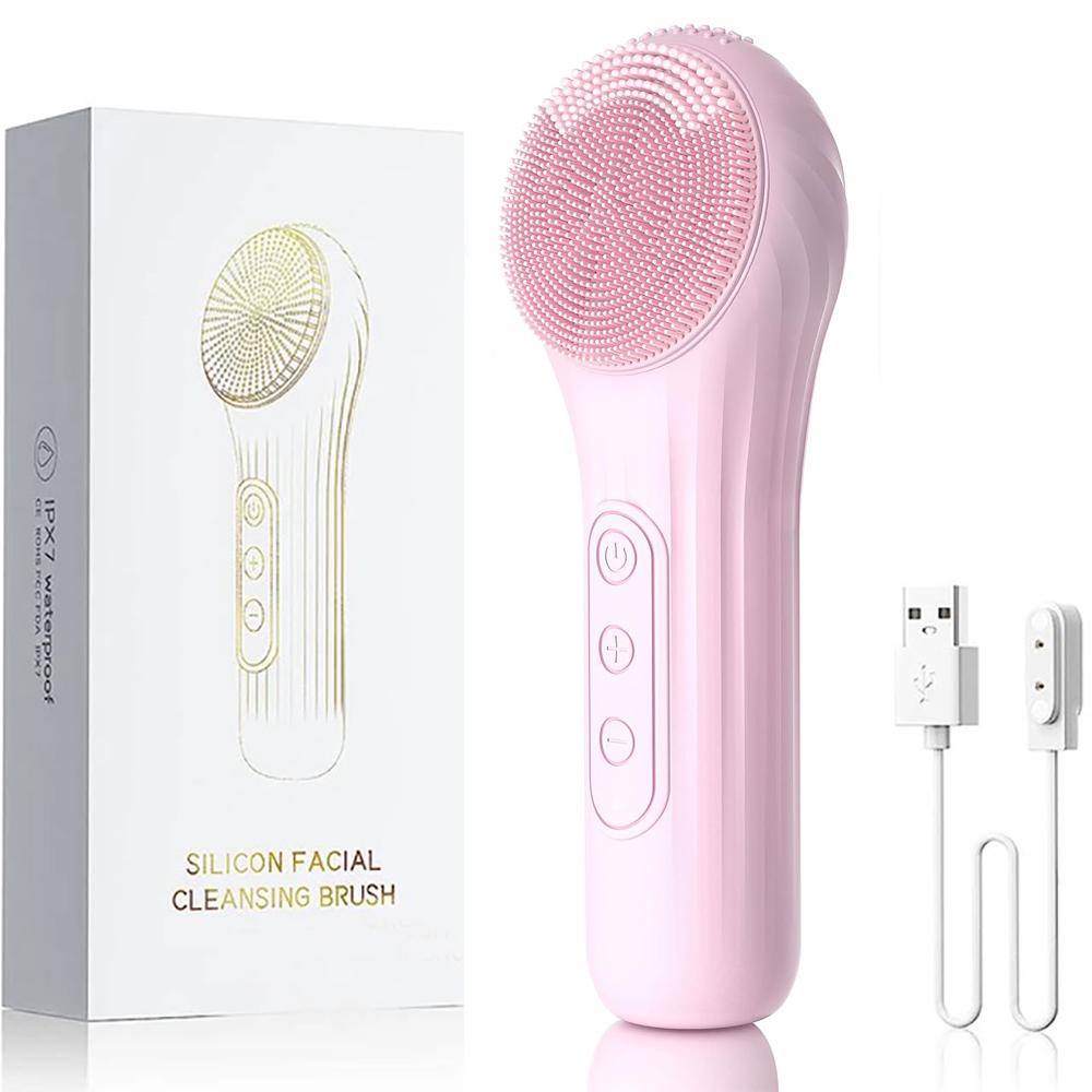 Sonic Waterproof Facial Cleansing Brush for Men & Women Rechargeable Deep Cleaning Exfoliating Electric Face Cleanser Brushes