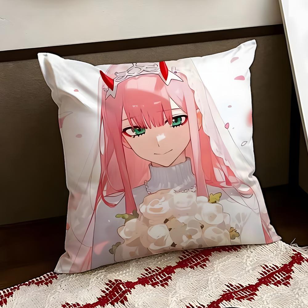 DDARLING in the FFRANXX Аниме Наволочка Двусторонняя Мягкая Прочная Наволочка для Подушки Дом Автомобиль Многоцелевое Использование для Ежедневного Комфорта
