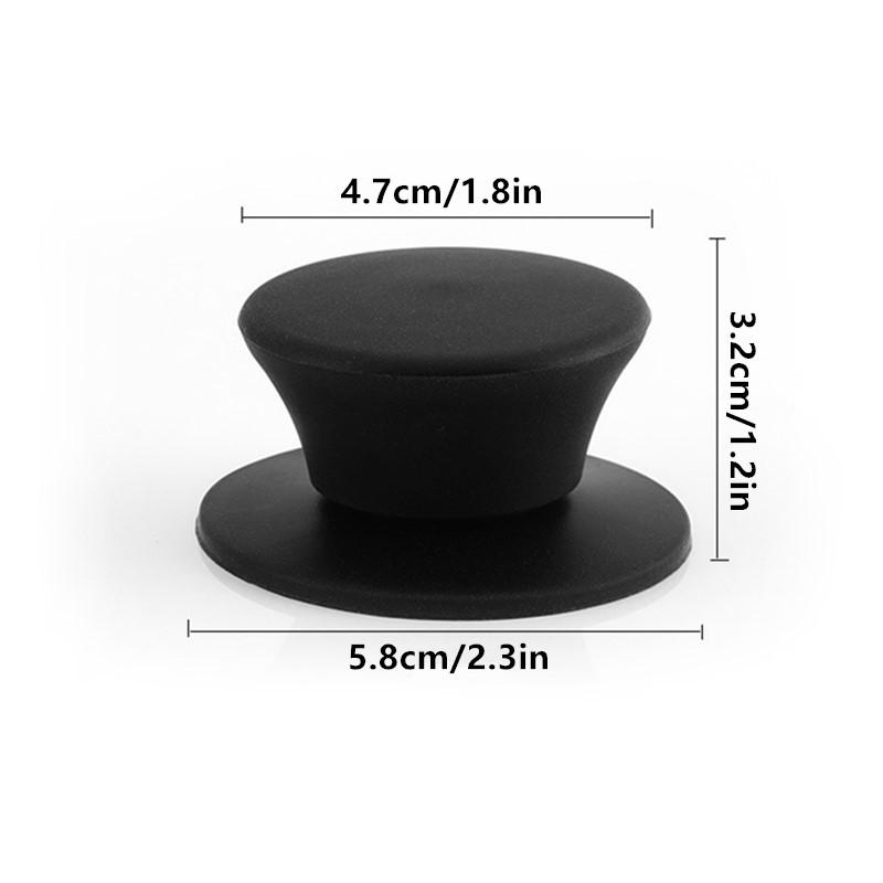 1 шт. Ручка для крышки кастрюли Силиконовая Универсальная Черная Красная Серая Замена ручки для кастрюли Кухонная посуда Ручки для крышки сковороды Кухня