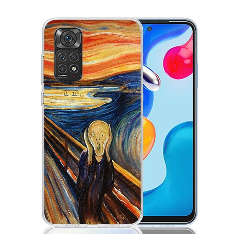 Кейс для телефона с картиной Ван Гога в стиле масляной живописи для Xiaomi Redmi Note 14 13 12S 12 11S 11 11T 11E 10S 10 Pro Plus 5G Модный Fundas Не
