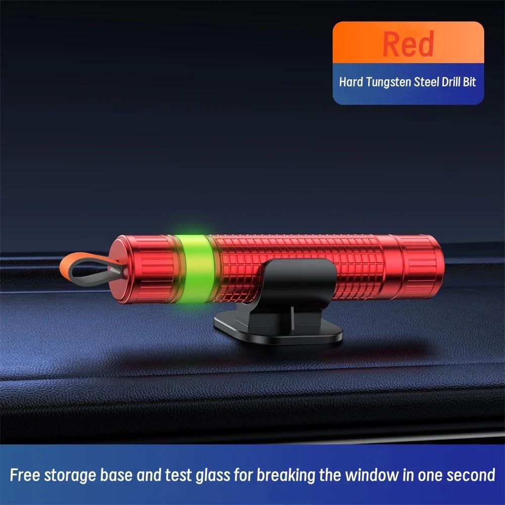 Stylish Car Safety Hammer, Window Breaking Tool, Emergency Aluminum Alloy Escape Hammer In Car, Available In Four Colors