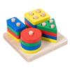 1 Set Interactive Educational Toddler Baby Gift Montessori Plugging Toy And Color Sorting Toy Disassembled Stacking Block