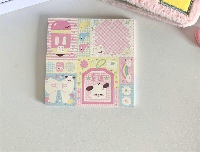 1book Cute cartoon notebook with high aesthetic value, student notebook with tearable notes, notepad, and notebook