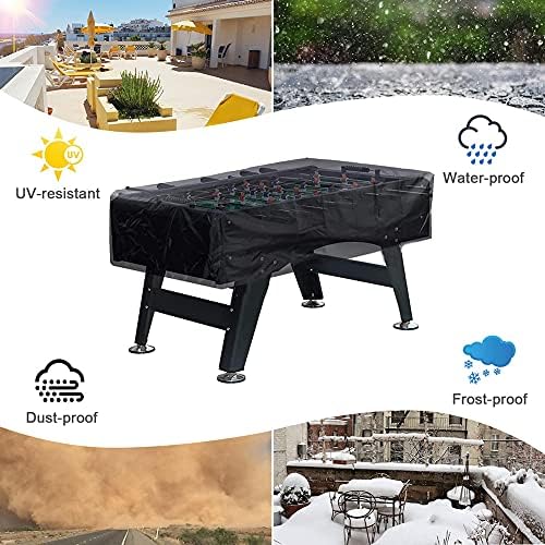 Kickertische Abdeckplane 210D Waterproof Dustproof Cover 160x115x50cm Outdoor Garden Table Protector