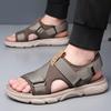 Fashion Thick Soled Sandals Men's Tide Summer Style Mesh Outdoor Hiking Leisure Sports Hollow Out Sandals Comfort Breathable Beach Shoes