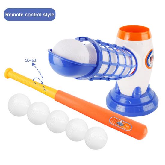 Kids Baseball Pitching Machine Independent Training Simple Operation Auto Release Battery Powered Baseball
