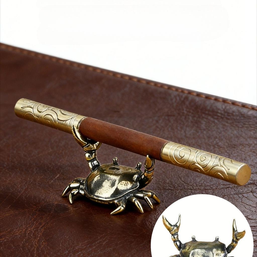 1 шт. Креативный держатель для ручек в виде животного, одиночный держатель для ручек, пластиковый держатель для ручек в виде краба-тяжелоатлета для офиса, держатель-подставка для ручек, стойка для хранения карандашей