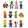 Набор фигурок Super Mario 12 шт. 10 см Подвижные суставы Аниме Фигурки Игрушки для детей Подарок на День рождения Рождество для мальчиков