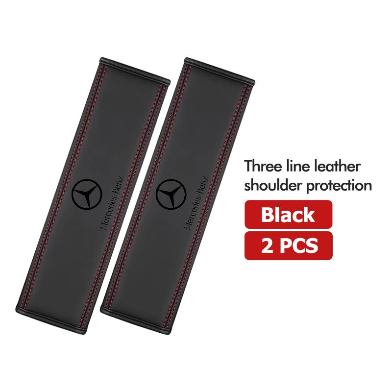 YHJ4 1/2PCS Car Seat Belt Shoulder Cover Comfort Safety Protect Pad Accessories For Benz AMG VIANO GLB GLC GLE GLK W108 W124 W126