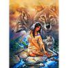 Cross Stitch Kit DIY Diamond Embroidery Beauty and Wolves Diamond Painting Mosaic Home Decor