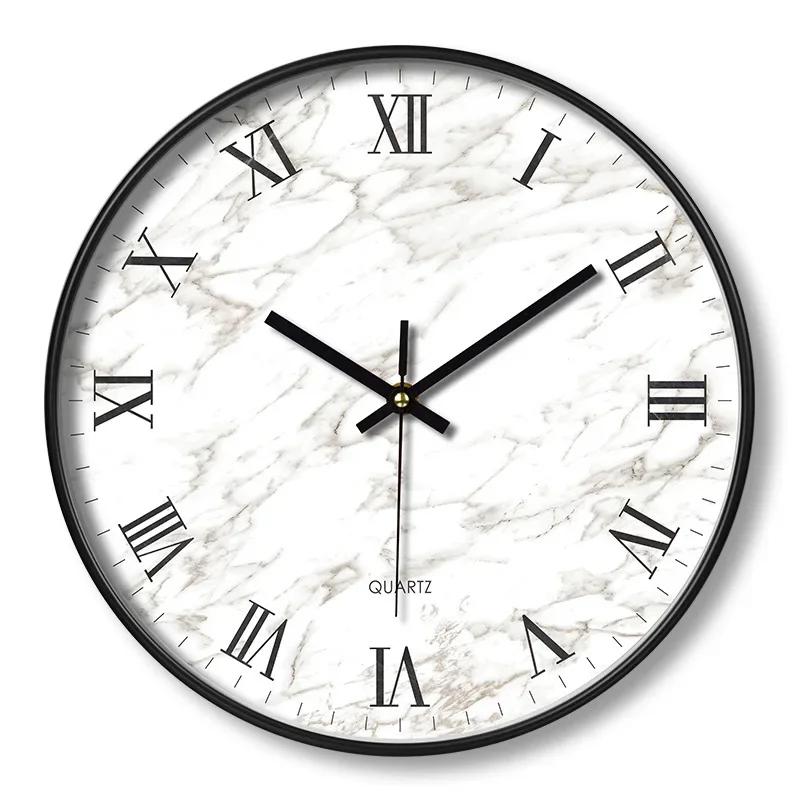 Простые роскошные креативные современные настенные часы с подсветкой для дома, гостиной, модного украшения, простой художественной атмосферы для спальни