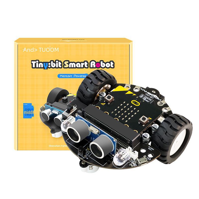 Microbit AI Vision Smart Car Kit: Graphical Programming & WiFi Video Education In Python