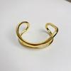 Europe American Style Wide Irregular Open Bangle Double-layer Exaggerated Bracelet  Girls