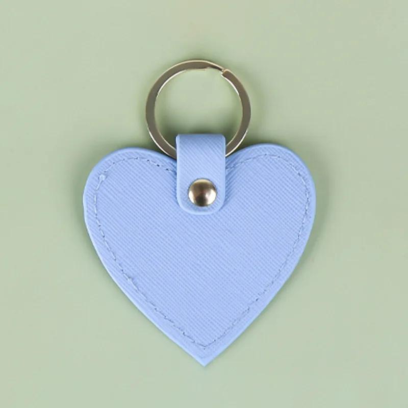 Creative Love Leather Car Keychain Cute Heart Shaped Bag Pendant Accessories Key Chains for Women Friendly Friendship Small Gift
