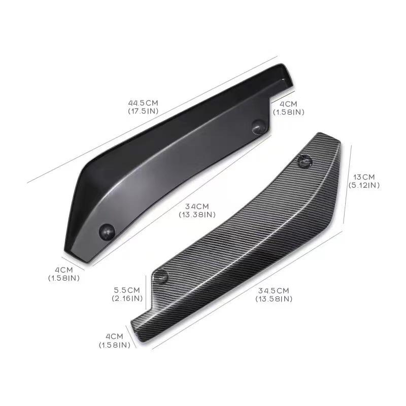 Rear Bumper Lip Wrap Angle Diffuser Splitter Canard Spoiler For VW Polo Mk3 Mk4 Mk5 Mk6 GTI 86C 6N 6N2 6KV 6Q 9N 9N3 6R 6C AW BZ
