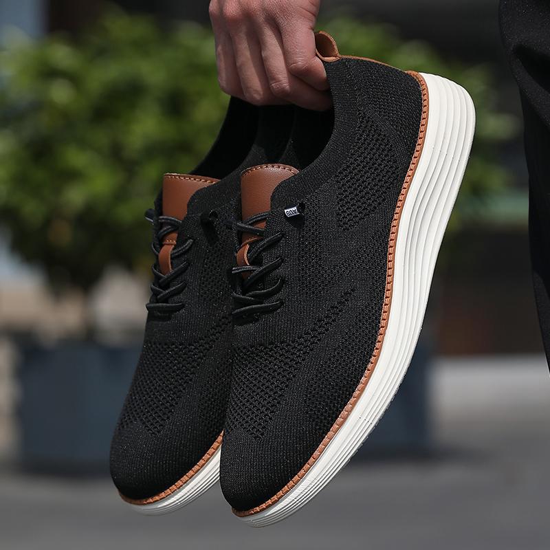 Men'S Vulcanized Shoes Simple And High-Quality Design Breathable Mesh Cool Flat Shoes Outdoor Activities Daily Hiking Men Shoes