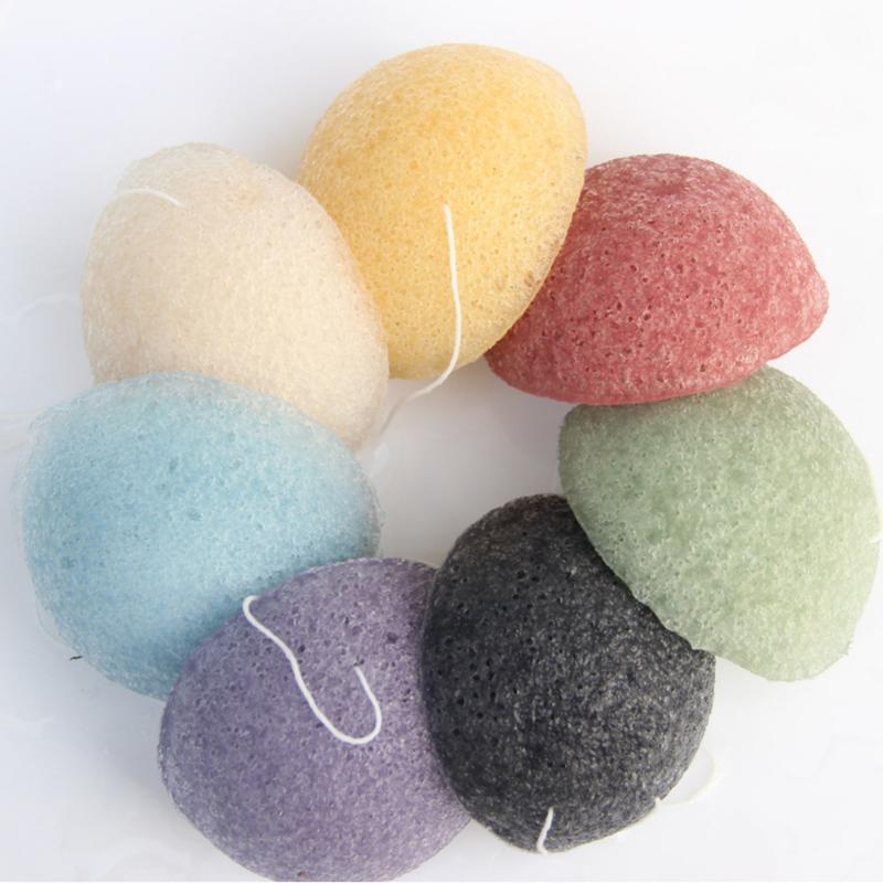 Mini Face Washing Cleansing Sponge Natural Konjac Konnyaku Facial Puff Face Care Sponge Cosmetic Makeup Beauty Tools Accessories