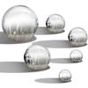 6Pcs Stainless Steel Gazing Balls Gloss Sphere Mirror Hollow Ball for Home Garden Decoration Ornament Crafts