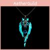 Металлический кулон Волк с LED-подсветкой для уличной моды и молодежного стиля