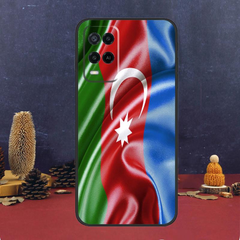 Azerbaijan Flag Case For OPPO A54 A74 A94 A98 A78 A79 A16 A76 A96 A5 A9 A17 A77 A15 A52 A72 A53 A57S Cover