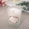 New Glass Cup Aromatic Candle Romantic Fragrance Soy Wax Aromatic Candle Lover Gift