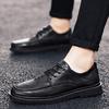 Lace-up Men's Shoes British Formal Men's Leather Shoes Europe, America 2025 Spring Youth Business Leisure Korean Version Small Leather Shoes