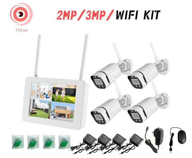 Беспроводной WiFi NVR Комплект с Дисплеем для Мониторинга