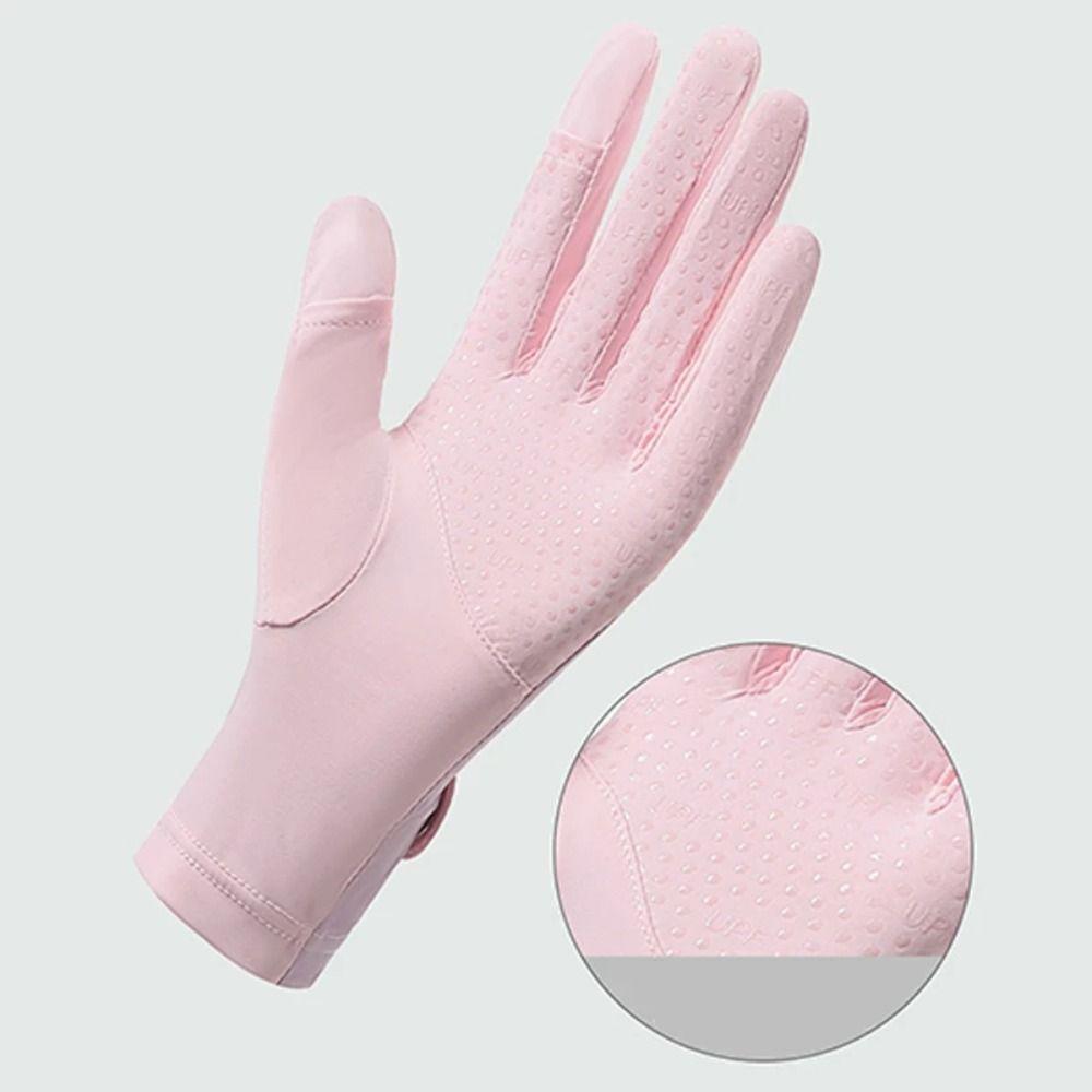 Солнцезащитные перчатки из ледяного шелка, дышащие летние солнцезащитные перчатки для велоспорта на открытом воздухе