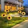 Outdoor Solar Sunflower Lanterns Courtyard Gardens Lawn Decorations Floor Lamps Simulated Landscape Plant Atmosphere Lights, Christmas Day Decorations