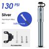 WEST BIKING Portable Bike Pump Aluminum Alloy Bicycle Air Pump Tire Inflator Schrader/Presta Universal Road Cycling Accessories
