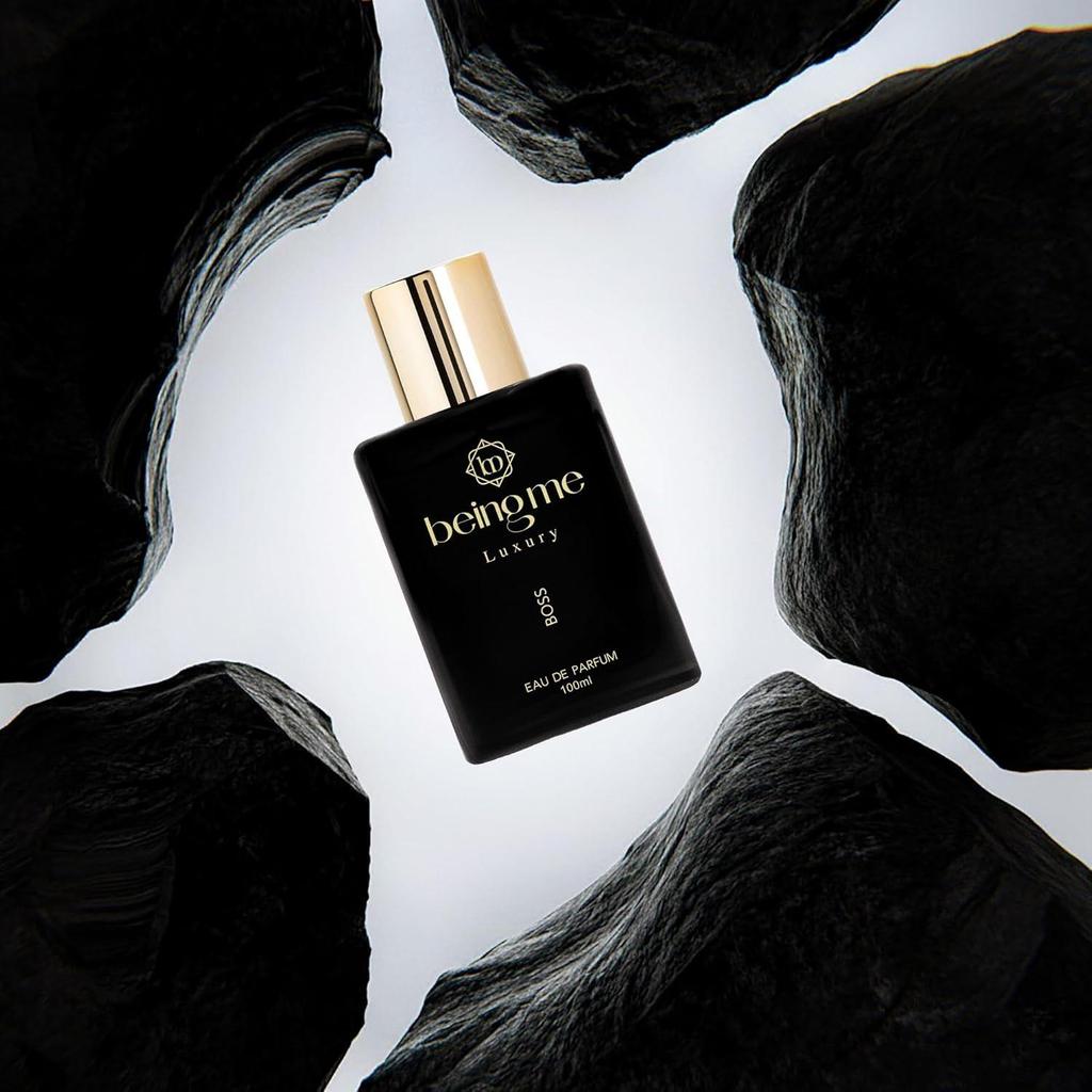Being Me Luxury BOSS Long Lasting Perfume for Men | Bold Citrus & Spicy Top, Leather Heart, Woody & Musky Base |  Office, Date & Party Fragrance Scent