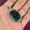 Moldavite Pendant, 925 Solid Sterling Silver Jewelry, Gemstone Pendant, Gift For Her Handmade Dainty Jewelry