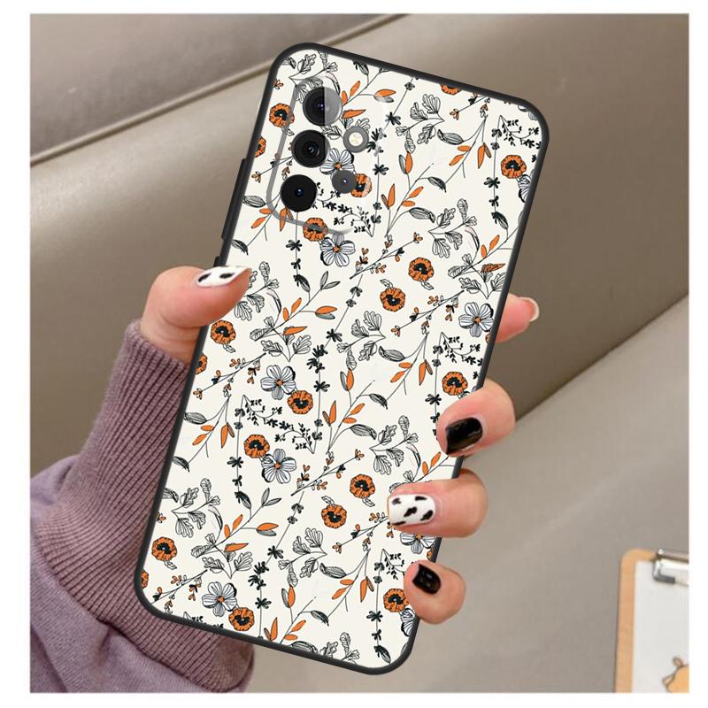 Чехол-органайзер с цветочным рисунком для Samsung Galaxy A33 A13 A53 A34 A54 A14 A15 A16 A26 A36 A56 A12 A32 A52 A06 A35 A55