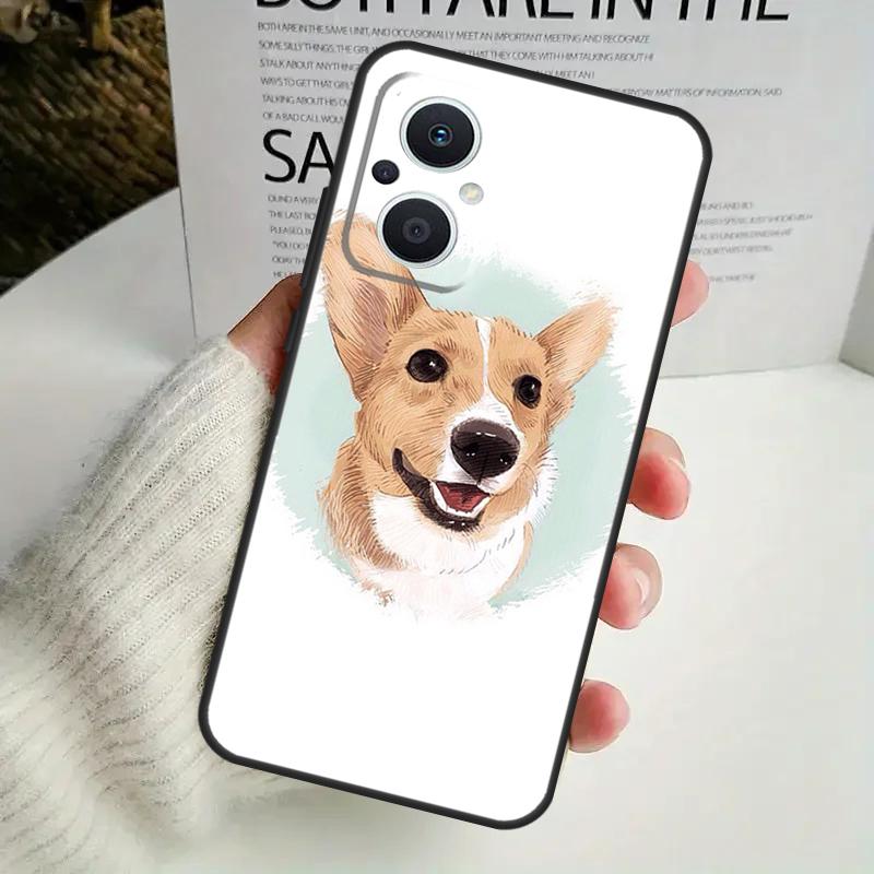 Чехол с изображением собаки-корги для OPPO Reno 8 7 6 5 4 Lite 8T 5Z 4Z 10 11F OPPO Find X5 X6 Pro X2 Neo X3 Lite