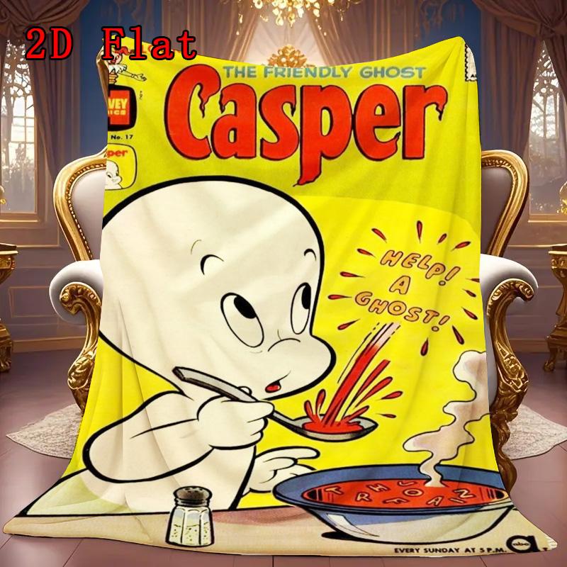 Casper 2D Flat Pattern Flannel Blanket High quality All Seasons Warmth and Comfort Perfect for Christmas Gifts.PMT0914006