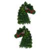 Front Door Wreath Plastic Holiday Garland Festival Ornament for Christmas Home Entrance Decor