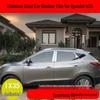 Нержавеющая сталь Отделка окон автомобиля для 09-17 Hyundai IX35