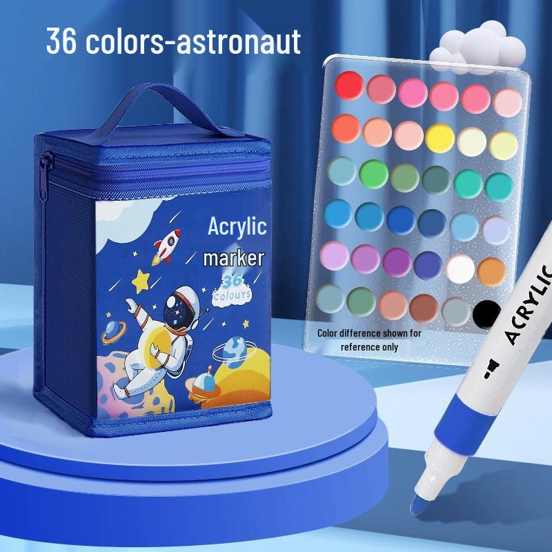 Акриловый маркер - Смываемый, Не растекающийся, Быстросохнущий, Наслаиваемый, Водостойкий маркер для искусства и школы.