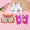 8Pcs Cartoon Animal Painting Mask DIY Graffiti Educational Toys for Kids Birthday Party Favors Kindergarten Prize Pinata Fillers