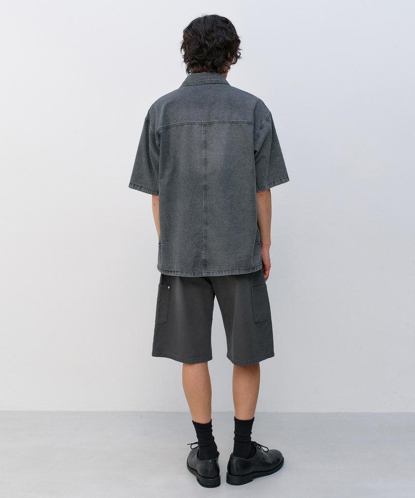 INSILENCE Double Knee Shorts Charcoal