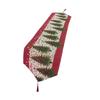 Long Christmas Table Runner Tassel Santa Claus Tablecloth Xmas Desktop Decoration  Table Decoration