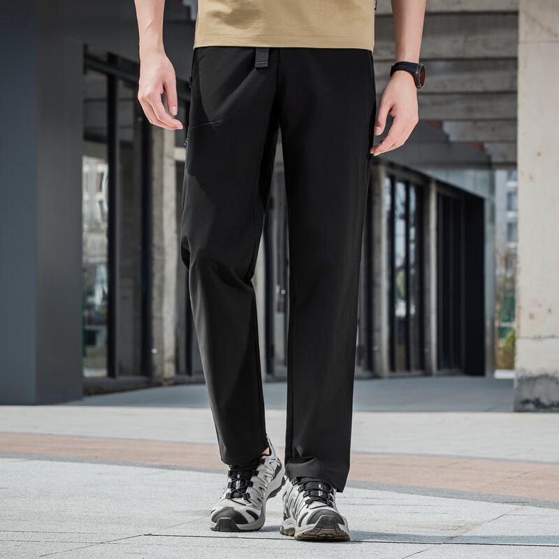 Men's Loose Fit Quick-Dry Woven Straight-Leg Sport Pants