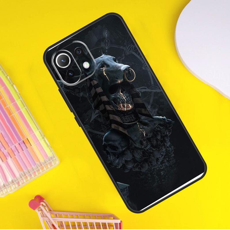 Egypt Nefertiti Anubis Ankh Cover For Xiaomi 14 13 Ultra 11T 12T 13T 14T Pro POCO X7 Pro X3 X5 F3 F5 F6 M6 X6 Pro Case