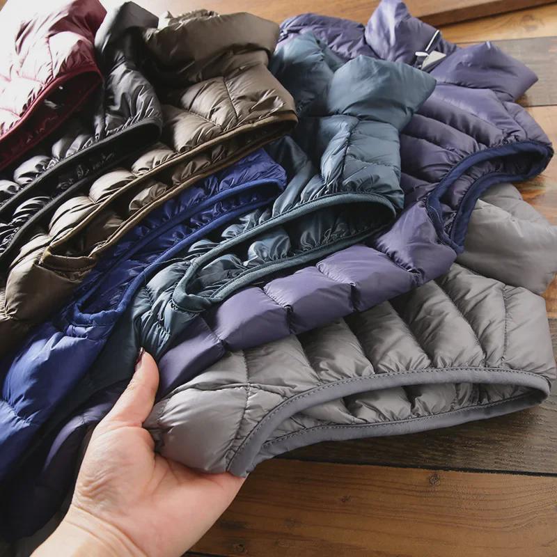 Men's Portable Clothing: Cut-Label Cotton Vest, Casual Warm Jacket