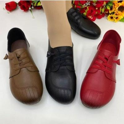 Женские туфли-лодочки, осень, новая коллекция, мягкая кожа, толстый каблук, модные и удобные, универсальные, легкие, с круглым носком