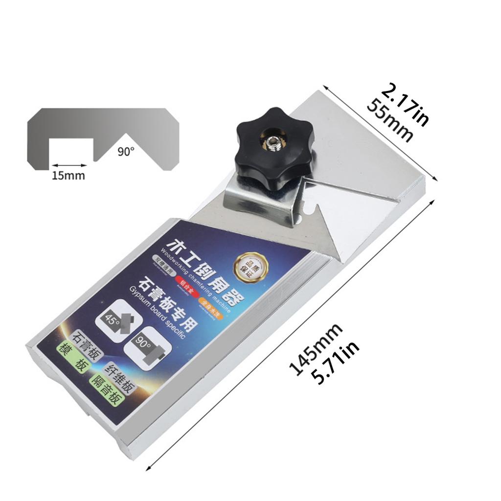 Ручной деревообрабатывающий станок с фаской под углом 45° и заусенцами с 10 лезвиями для гипсокартона, древесных плит, сухих стен