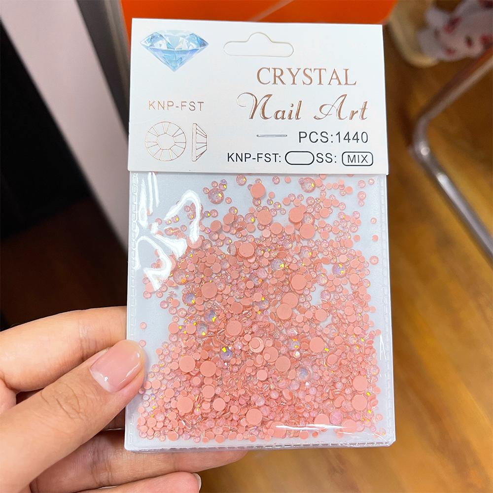 1440 шт. 3D красочные Русалочки круглые стеклянные бусины подвески для ногтей Аврора кристалл стразы украшения пузырьки драгоценные камни маникюрные аксессуары